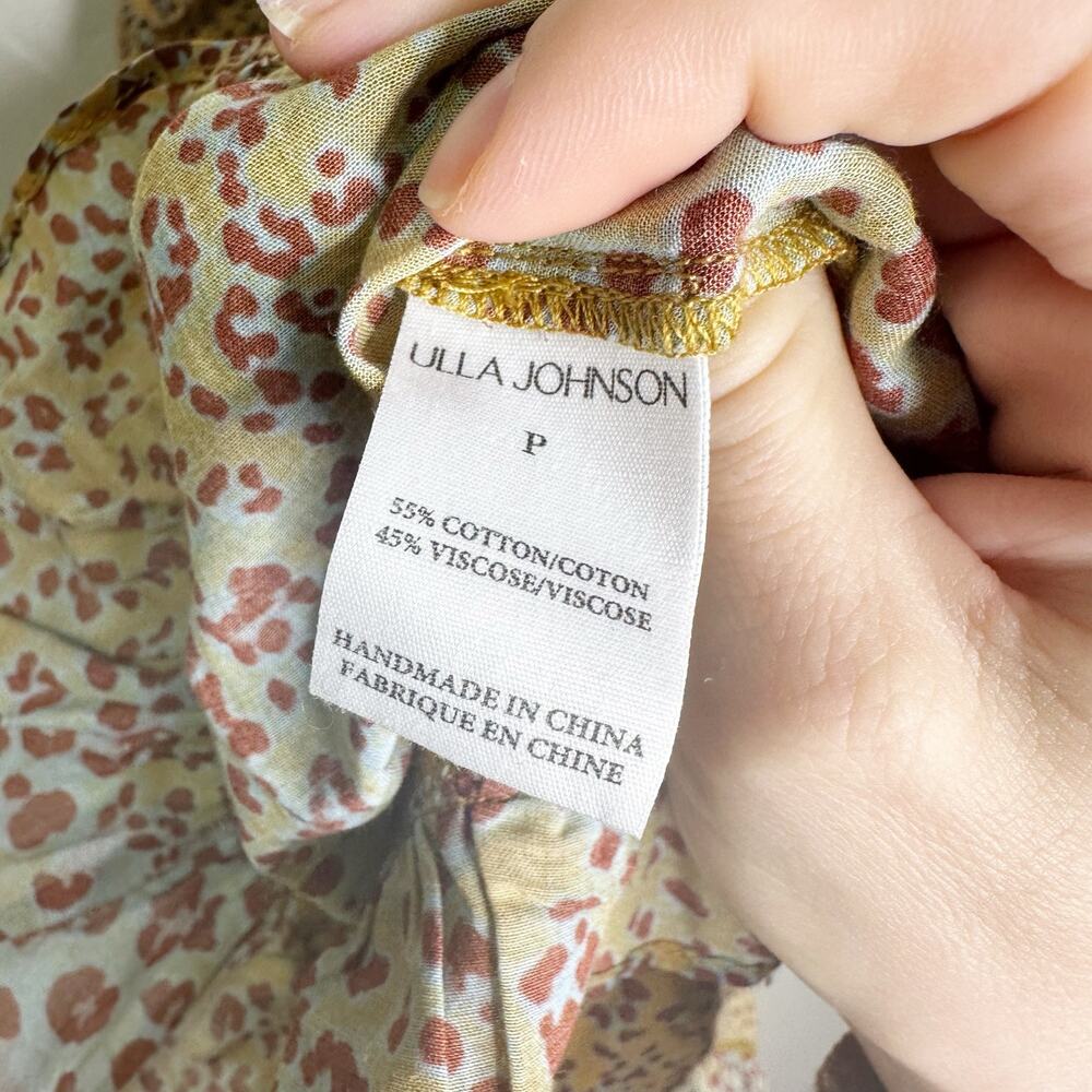 Ulla Johnson Trula Mini Swim Cover Up Ocelot Multi Leopard Print P XS - Picture 6 of 7